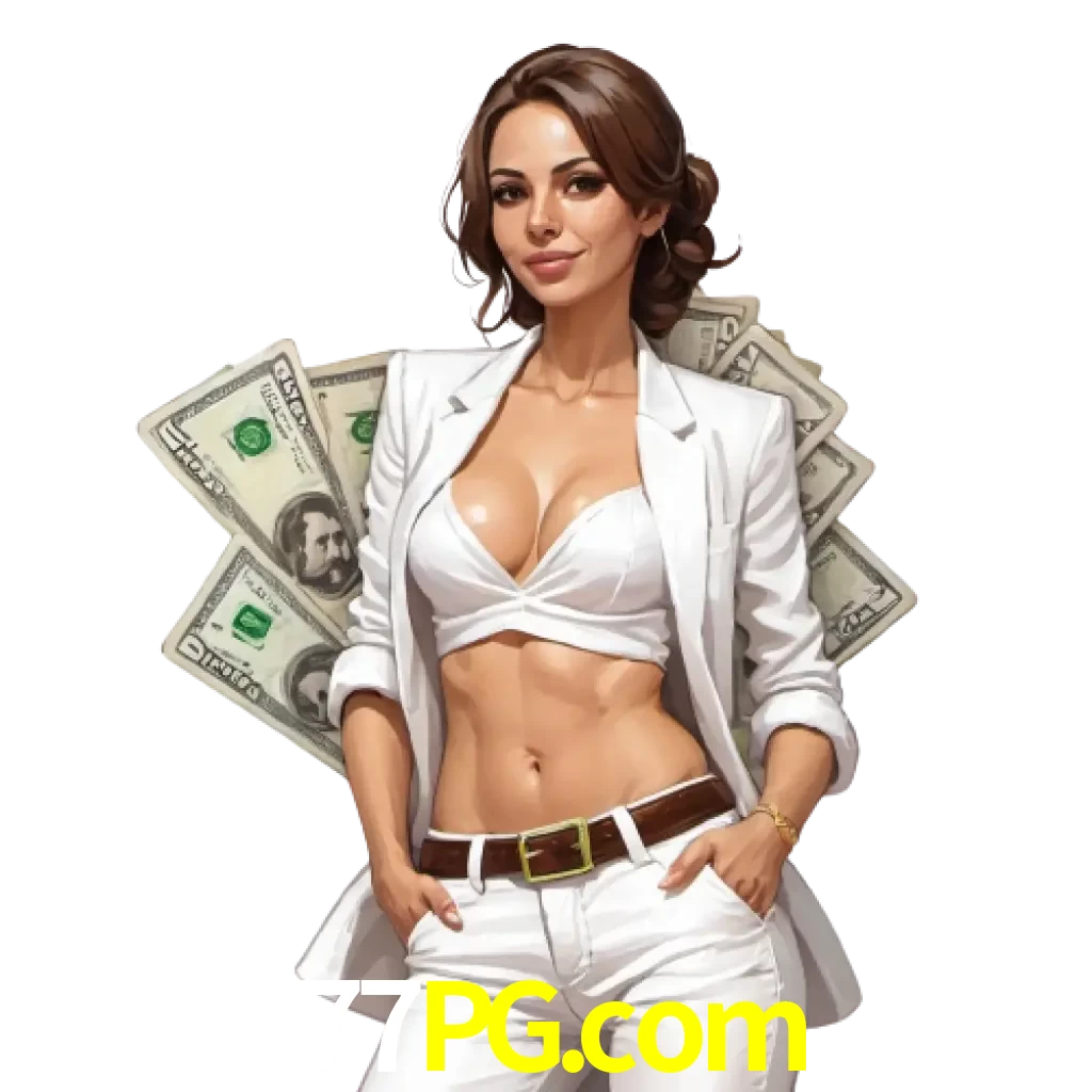 woman with money playing in 77pg bet casino